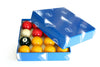 set of 2 inch Mitchell Casino red and yellow pool balls