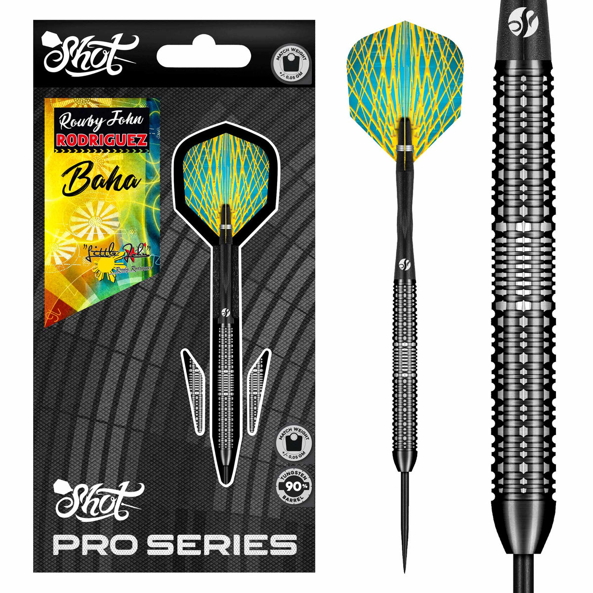 Rowby John Rodriguez Araw Steel Tip Dart Set – On Cue