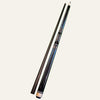 TJ two piece carbon fibre light blue geometric patterned pool cue