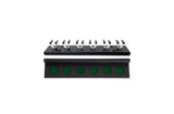 6 clip cue rack black