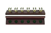 6 clip cue rack mahogany