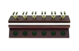 6 clip cue rack mahogany