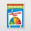 wine-o-meter fridge magnet