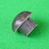 Large black rubber plug in pool cue bumper