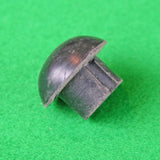 Large black rubber plug in pool cue bumper