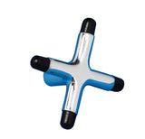 Chrome cross rest head for pool cue