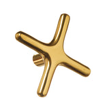 brass cross rest head for pool cue