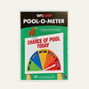 Pool-o-meter fridge magnet that reads Chance of Pool Today.