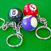 Pool ball key rings